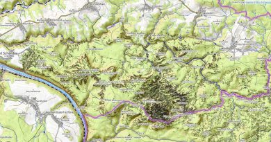 Karte Malerweg im Elbsandsteingebirge